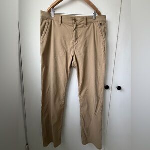 prAna Straight Fit Khaki Pants Men’s 36x32 Outdoor Everyday Comfort